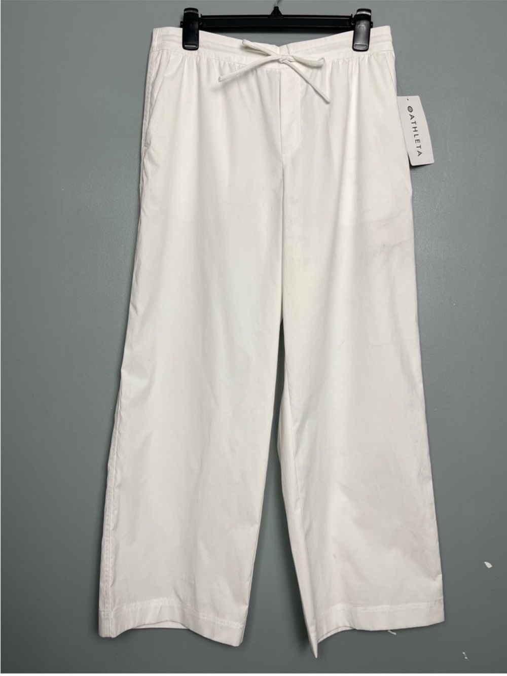 Athleta Drift Poplin White Pants NWT, M - Picture 6 of 8